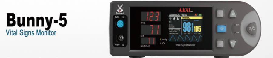 Bunny 5 vital signs monitor
