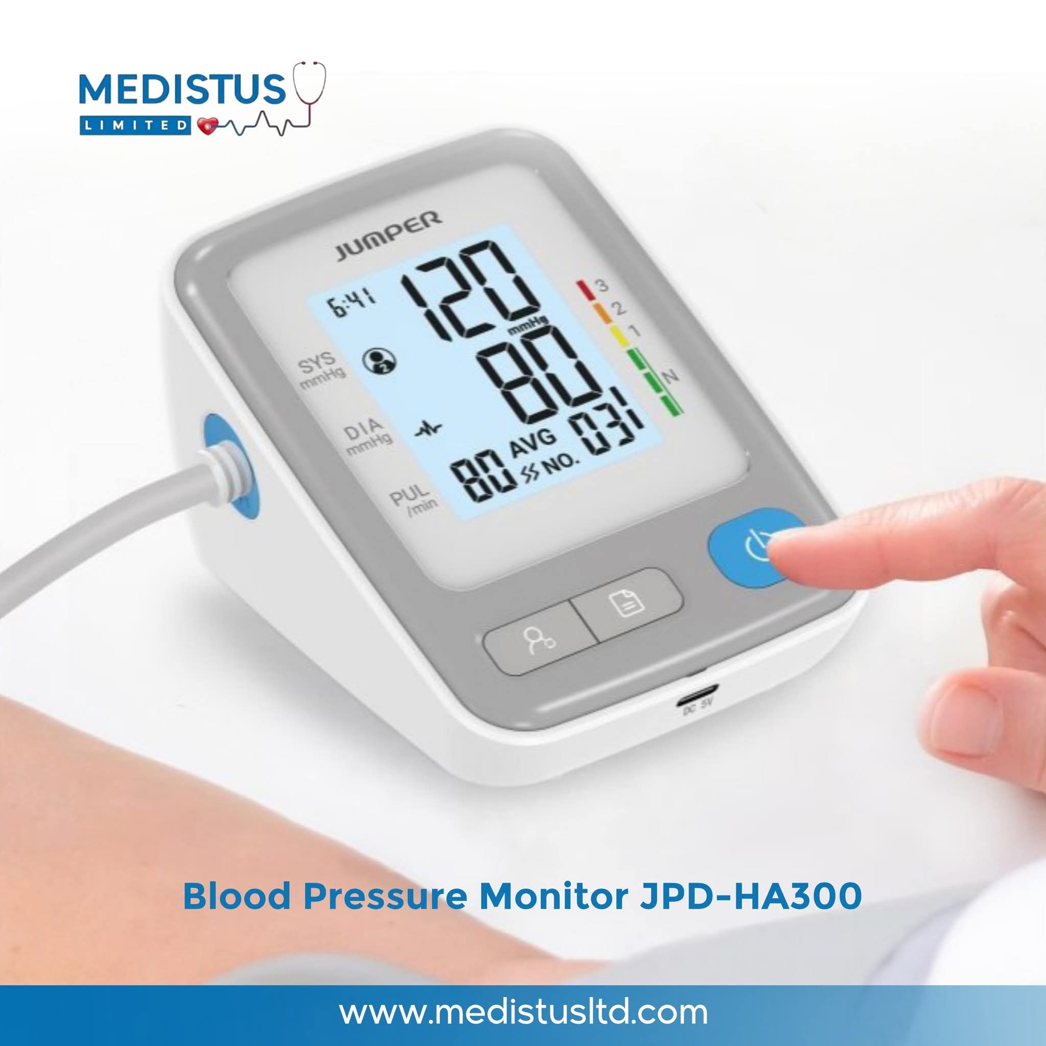 Jumper JPD-HA300 Digital Upper Arm Blood Pressure Monitor
