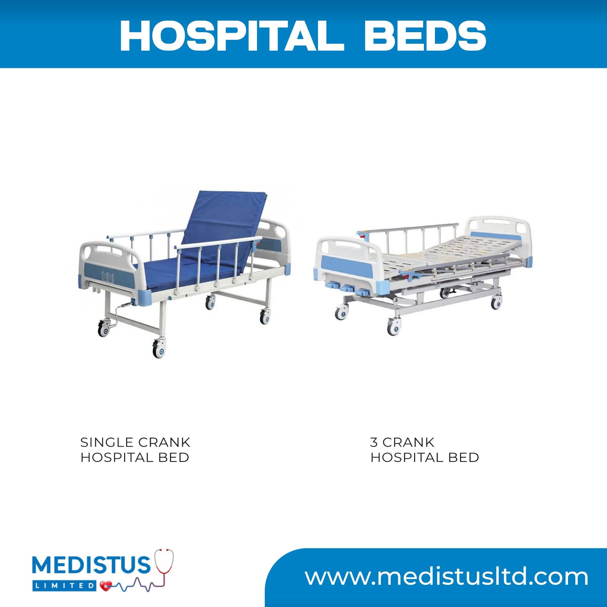 Single Crank Hospital Bed (Manual)