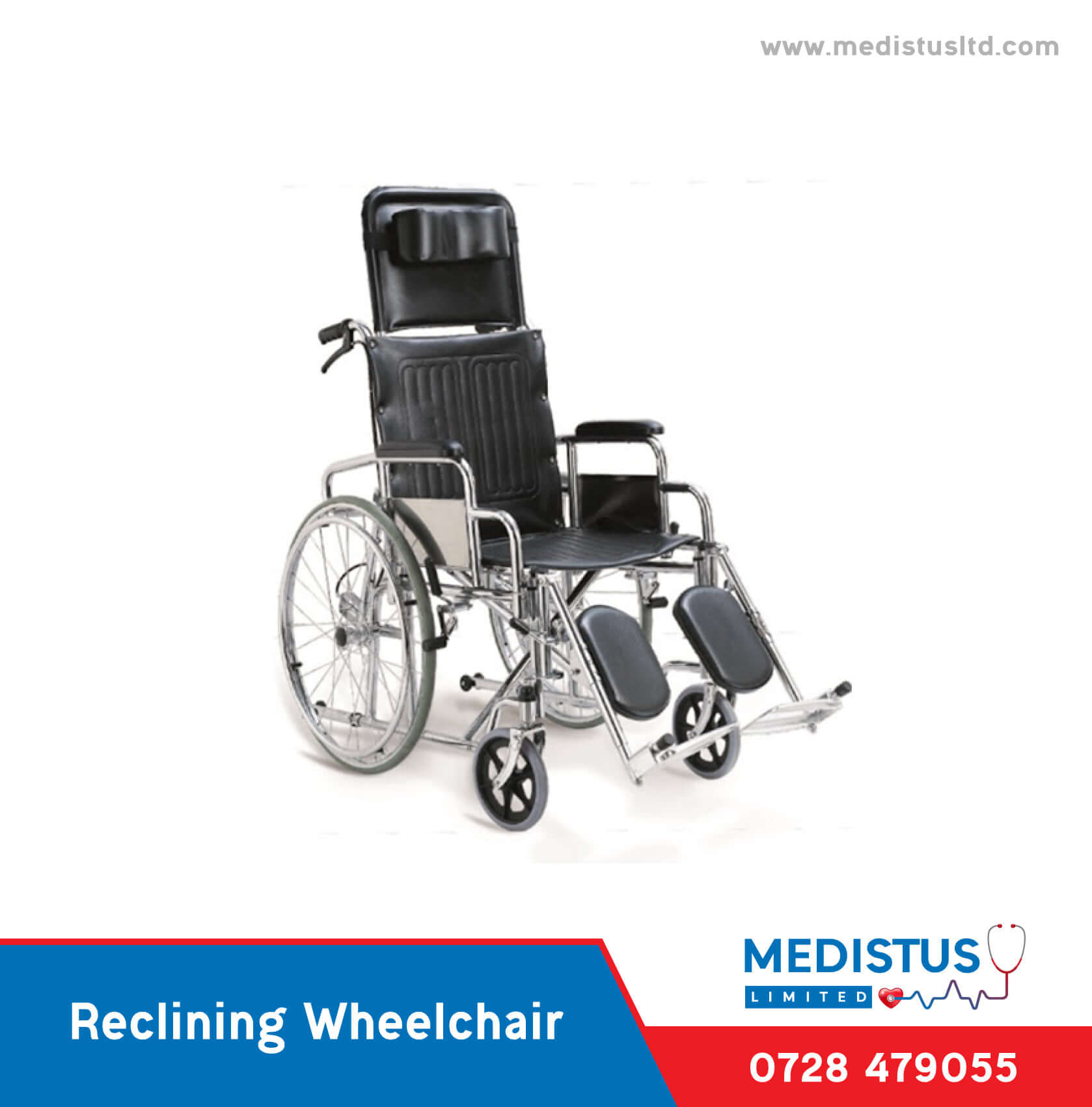 Heavy Duty Reclining Wheelchair